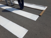 Применение краски для дорожной разметки ТЕХНОНИКОЛЬ на Новосибирских дорогах